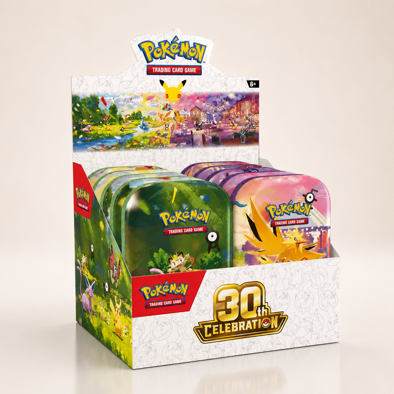 30th Celebration Mini Tin Display
