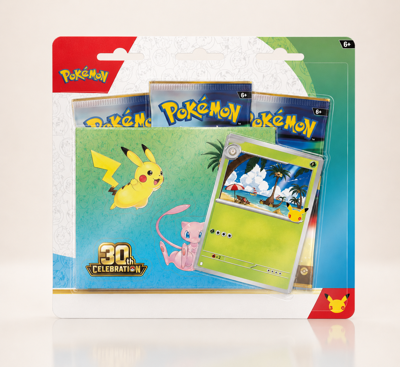 30th Celebration Tech Sticker Collection with Pikachu and Mew